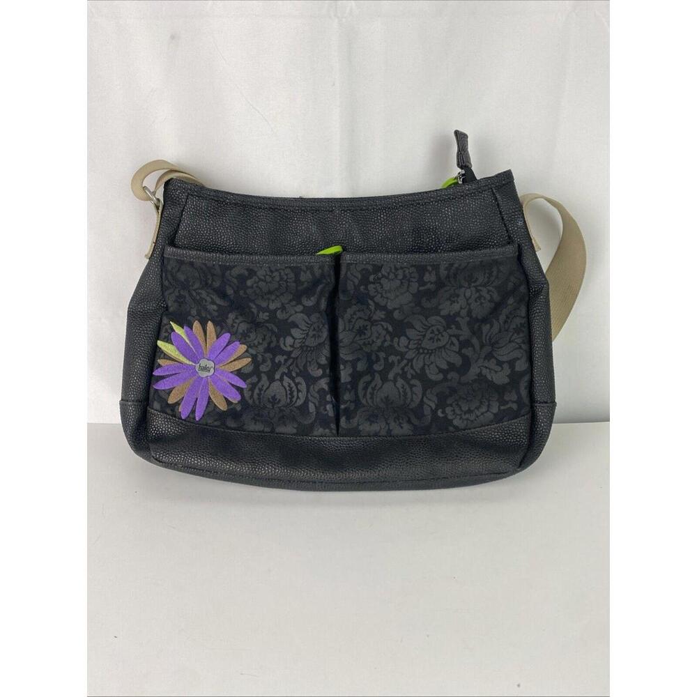 Elegant Black Floral Women's Bag